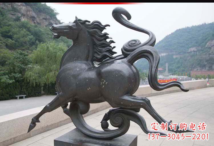 金华公园奔马铜雕 (2)