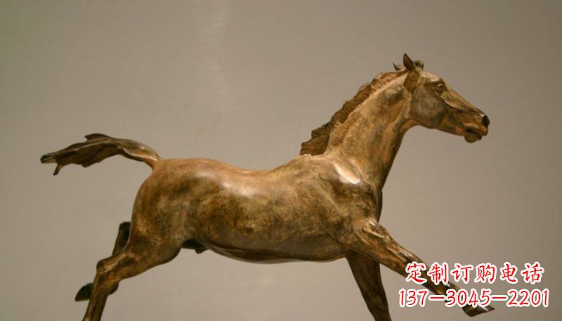 金华铜雕动物奔跑马