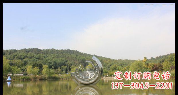 金华不锈钢圆环景观雕塑