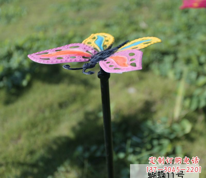 金华个性化不锈钢彩色蝴蝶雕塑