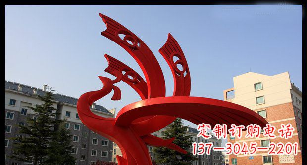 金华不锈钢凤凰雕塑