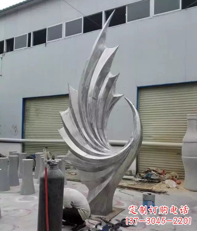 金华 不锈钢凤凰抽象雕塑