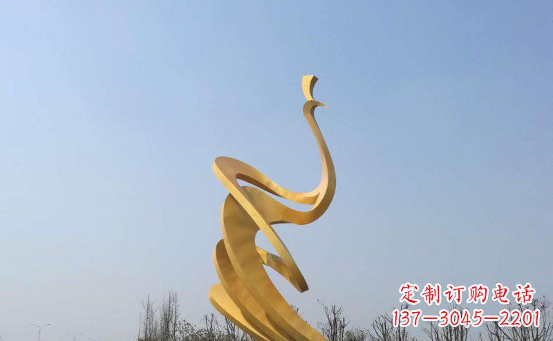 金华抽象凤凰不锈钢雕塑