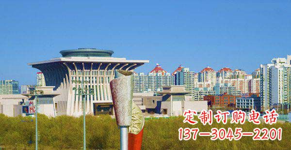 金华高端特色不锈钢抽象火炬雕塑