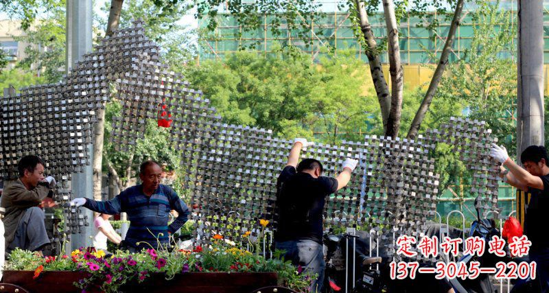金华中领雕塑 - 动物抽象不锈钢雕塑