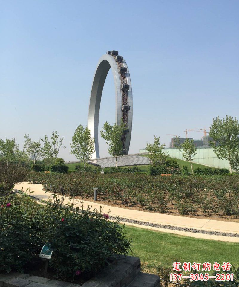 金华精美摩天轮不锈钢抽象雕塑
