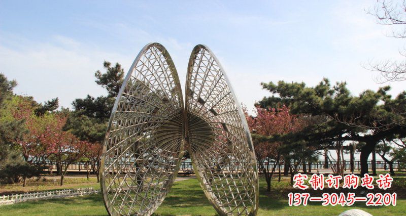 金华做工细腻的不锈钢抽象雕刻扇贝雕塑