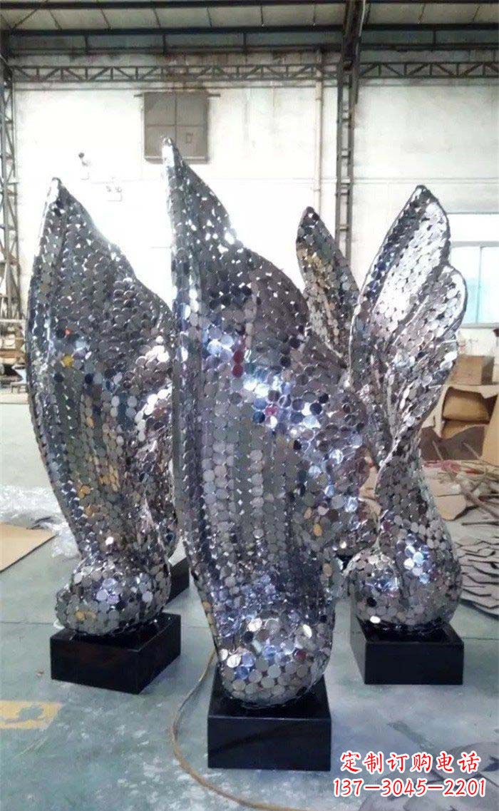 金华精美的不锈钢抽象天鹅雕塑
