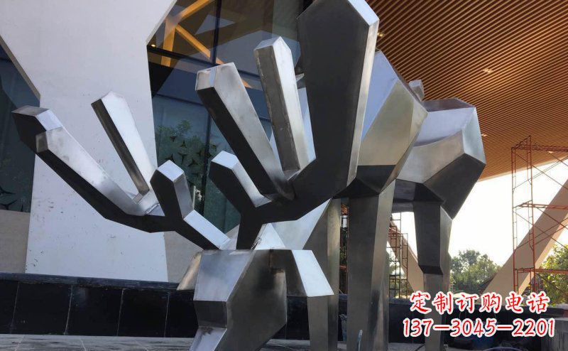 金华聚体雕塑抽象几何驯鹿