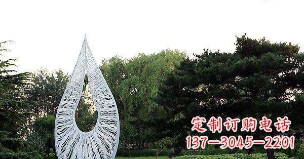金华精美水滴不锈钢雕塑