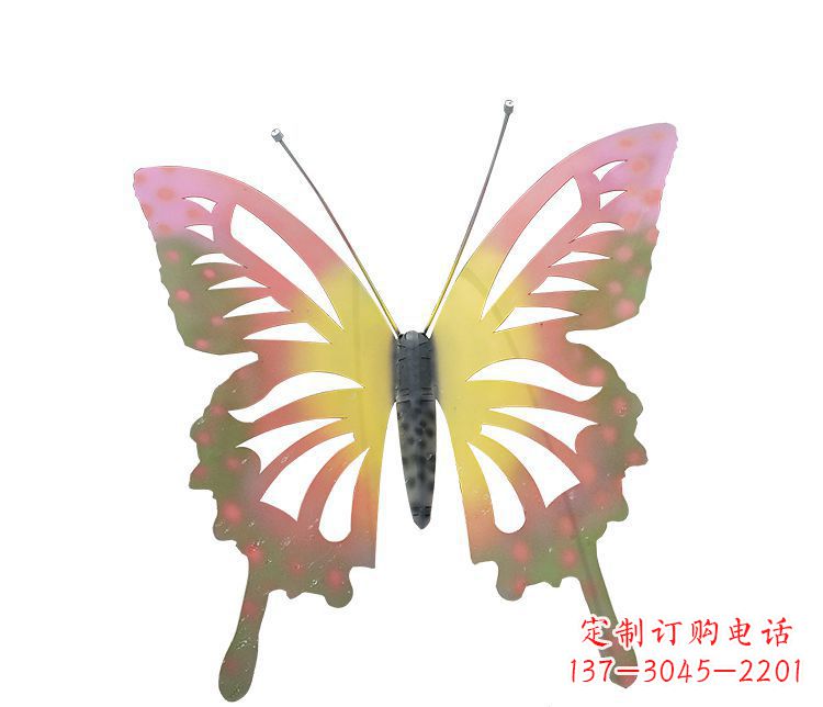 金华梦幻缤纷不锈钢蝴蝶摆件雕塑