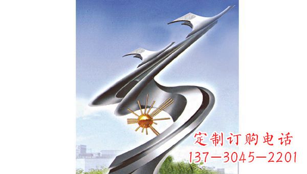 金华展翅飞翔伊甸园不锈钢翅膀雕塑