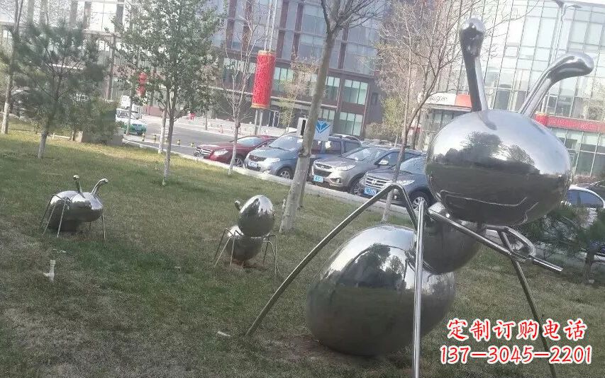 金华中领雕塑—不锈钢蚂蚁雕塑