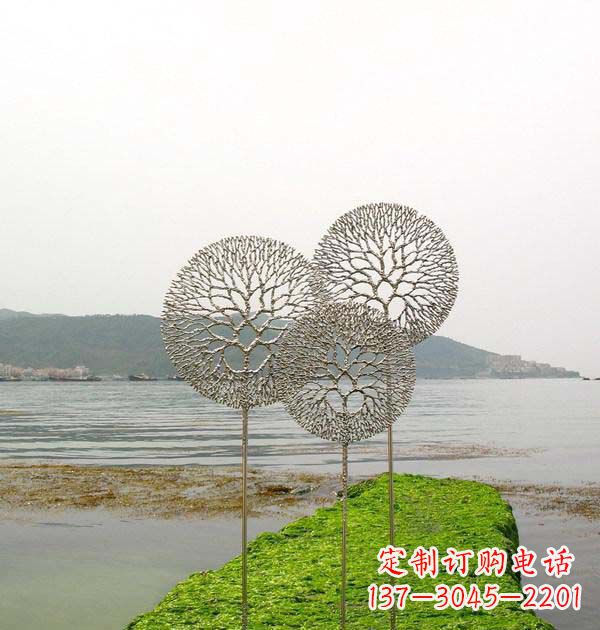 金华 迷人的不锈钢蒲公英雕塑