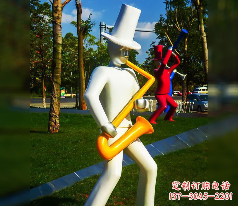 金华精美的萨克斯不锈钢雕塑
