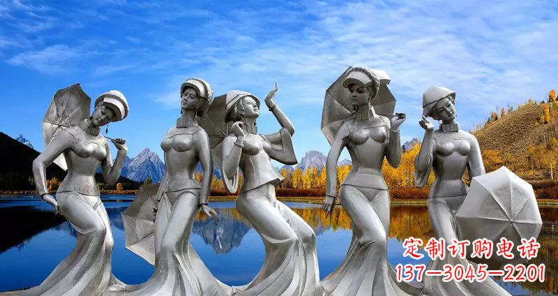 金华现代少女雕塑