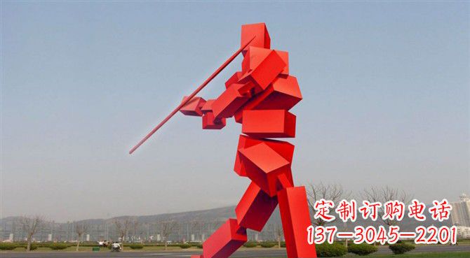金华定制不锈钢标枪雕塑