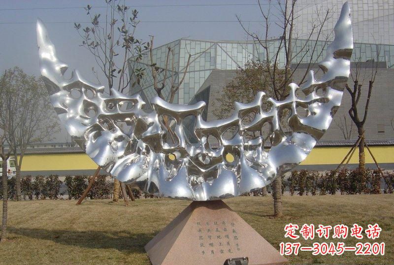 金华新款不锈钢月亮景观雕塑