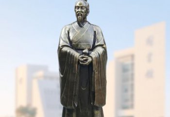 金华仿铜玻璃钢扁鹊雕塑