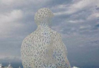 金华不锈钢字母镂空人物雕塑