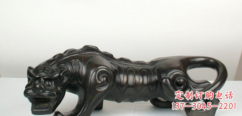 金华公园抽象老虎动物雕塑