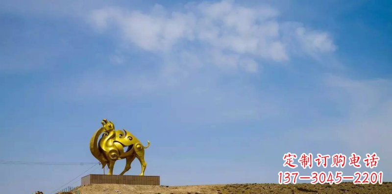 金华公园抽象骆驼景观铜雕
