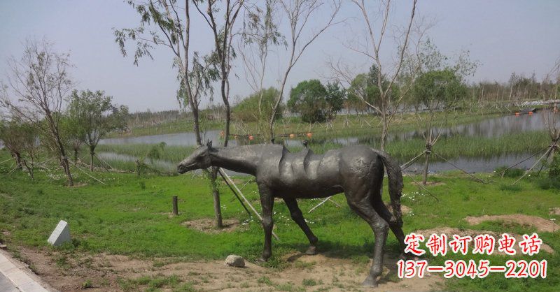 金华公园抽象马景观铜雕