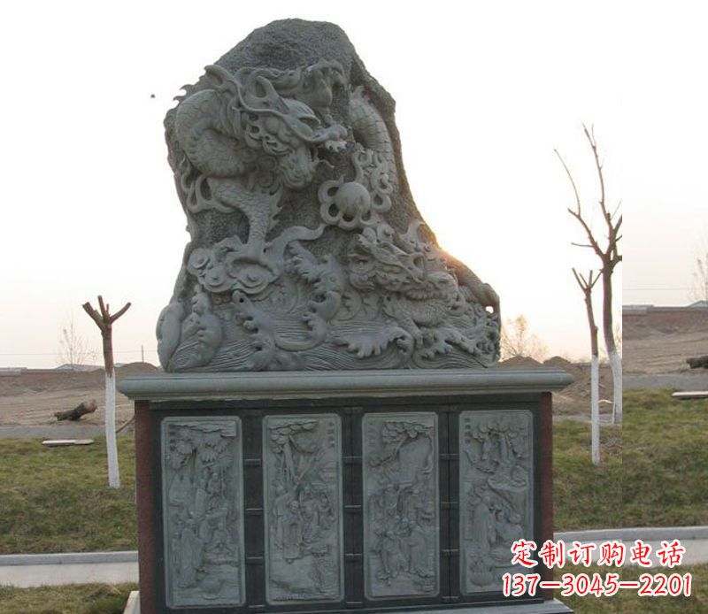 金华精美的大理石龙雕塑