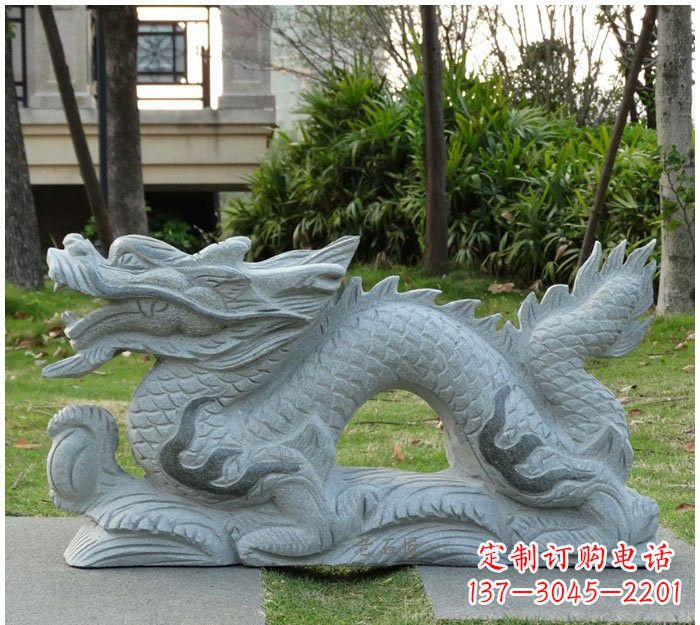 金华精美雕刻的大理石龙雕塑