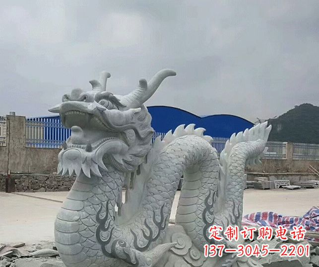 金华大理石生肖龙景观石雕