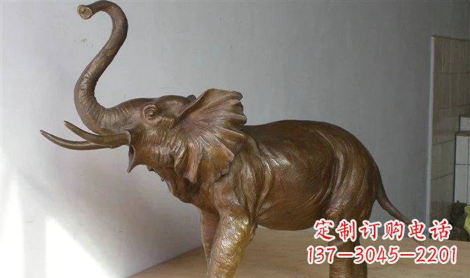 金华优雅大象招财铜雕