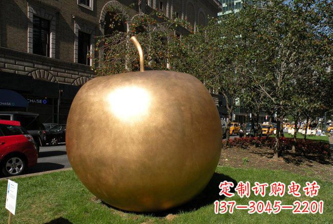 金华公园大型苹果铜雕