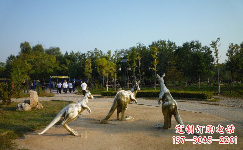 金华高质量袋鼠铜雕