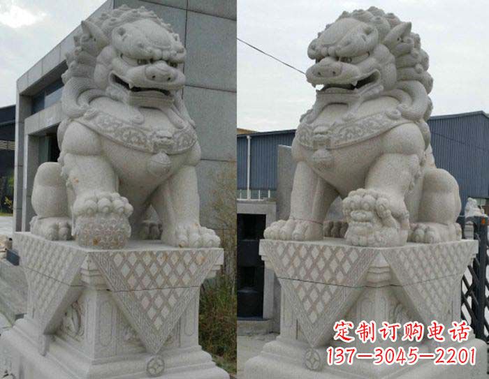 金华逼真的大理石狮子雕塑