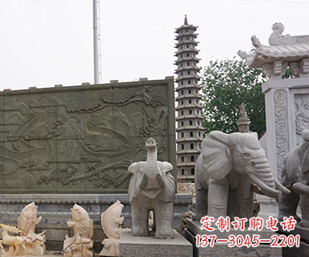金华艺术级大象石雕