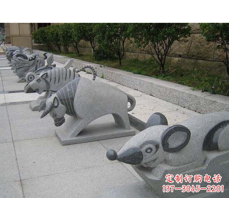 金华十二生肖动物雕塑