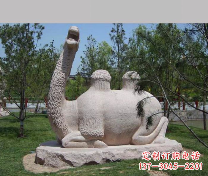 金华优雅骆驼石雕