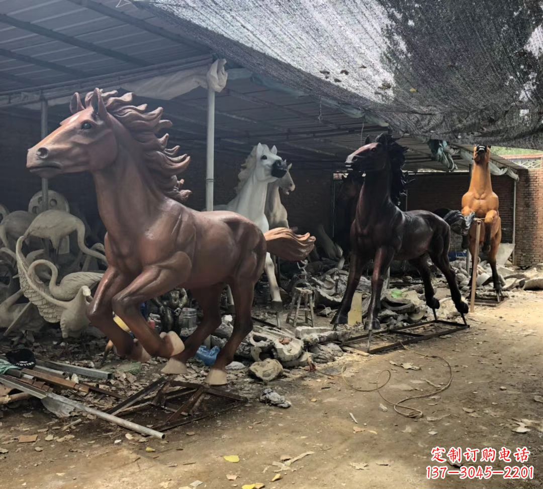 金华精美马头铜雕塑
