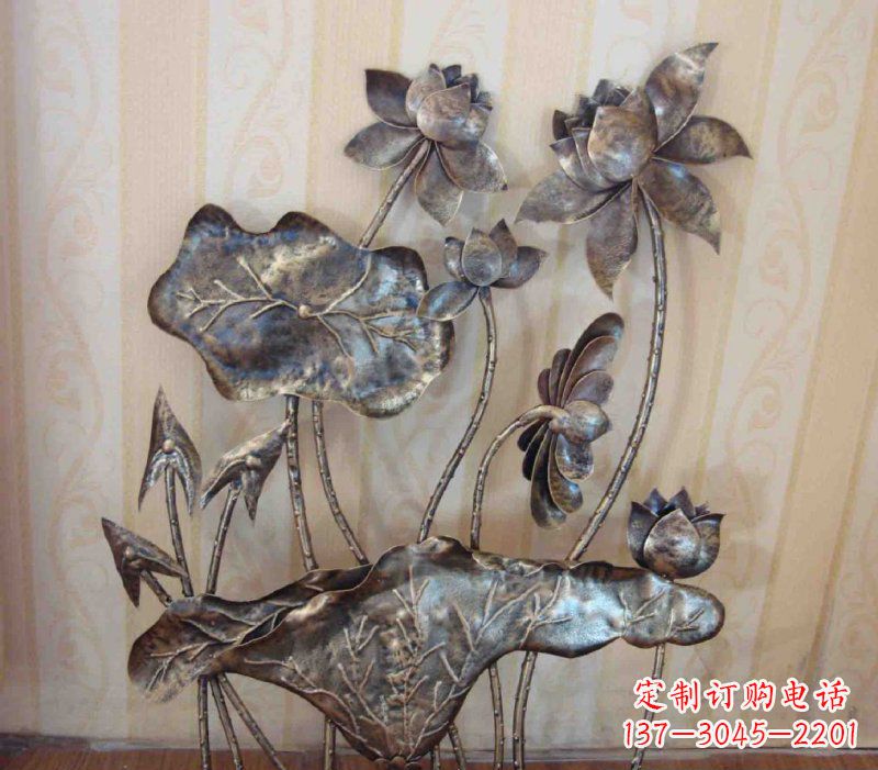 金华中领雕塑精美莲花锻铜雕塑景观