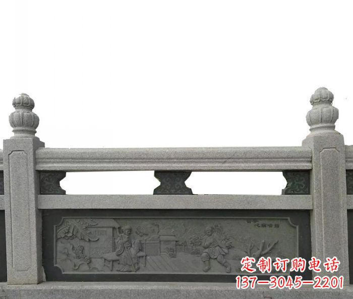 金华中领雕塑艺术品-公园仿古石雕栏板