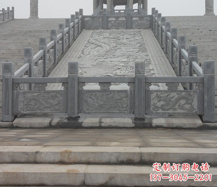 金华公园仿古石栏板景观石雕 (6)