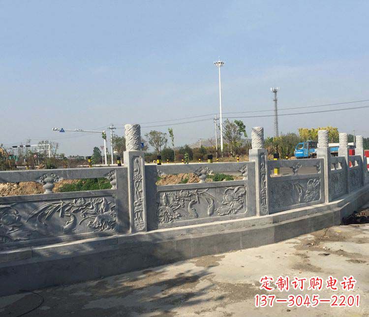 金华公园仿古石栏板景观石雕 (4)