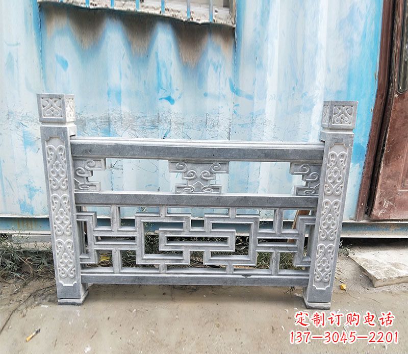 金华公园仿古石栏板景观石雕 (7)
