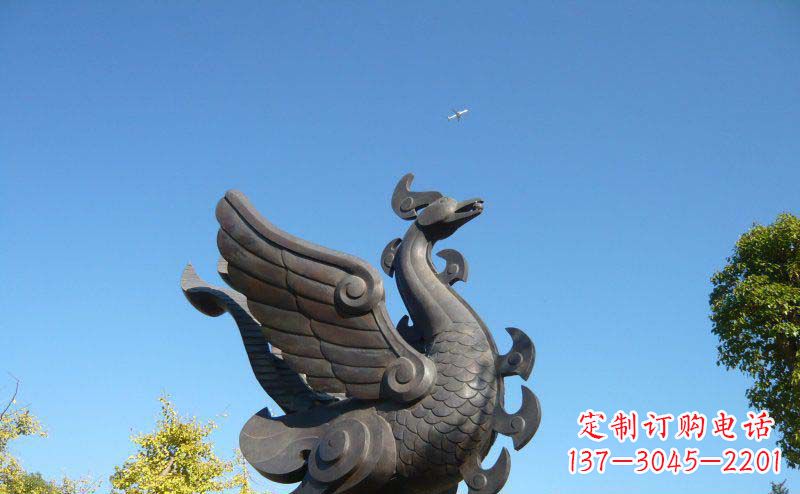 金华艺术雕塑 | 公园凤凰铜雕