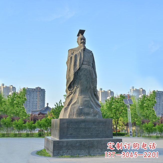金华荣耀隋文帝 杨坚青石雕塑