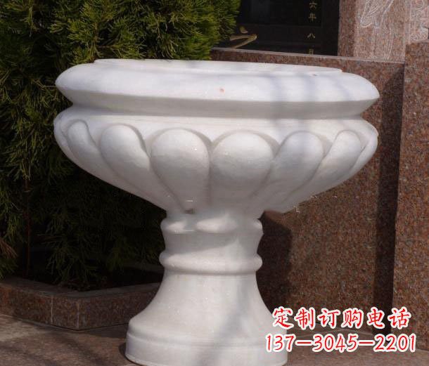 金华公园汉白玉花盆石雕