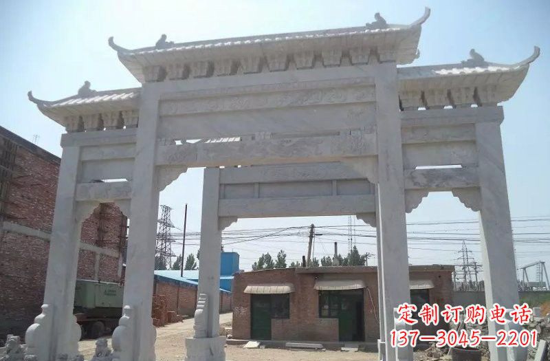 金华牌坊石雕 – 三门牌坊石雕,极具风格的艺术品