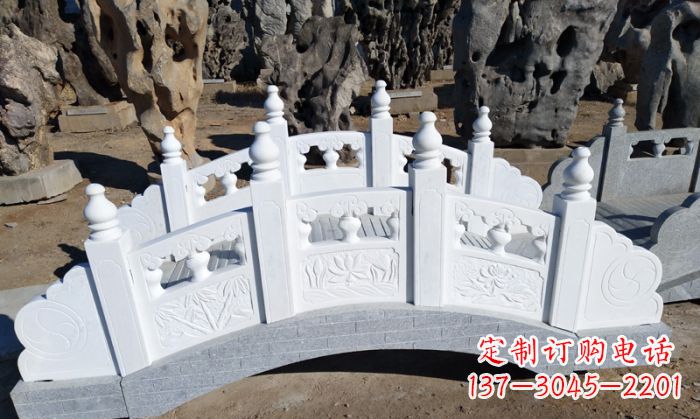 金华手工雕刻的汉白玉拱桥雕塑
