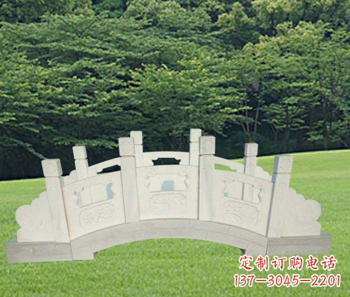 金华手工精美汉白玉石拱桥雕塑