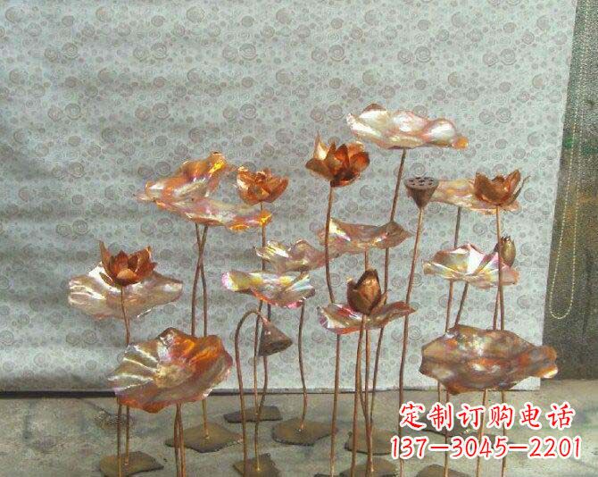 金华荷花风情铜雕